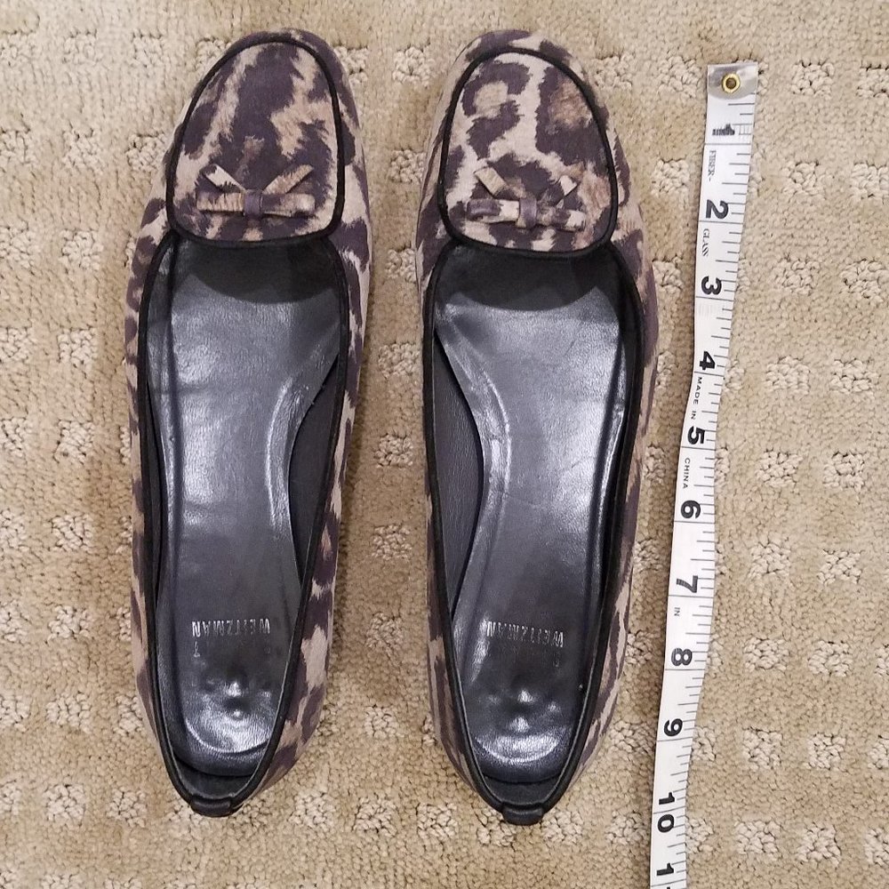 Stuart Weitzman animal print leather\suede shoes